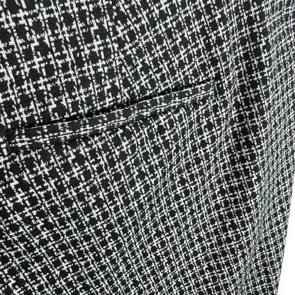 Liverpool Los Angeles Black White Check High Rise Knit Ankle Pants Size 14 - Picture 4 of 8